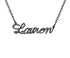 Pave Diamond Name Necklace Pendant w/chain 18", (DP-1977)